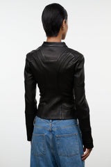BLAIR LEATHER JACKET | BLACK BLACK / XS